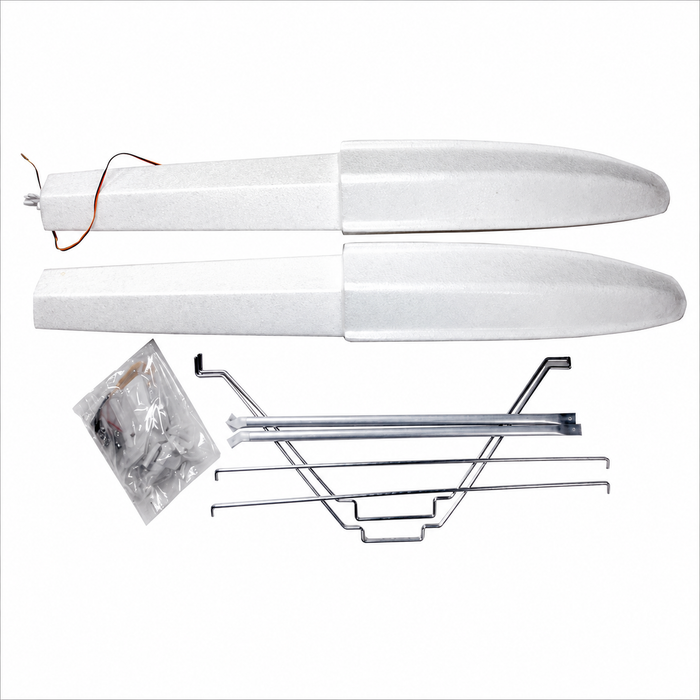 CNHL Bison XT STOL 1750mm float set OZBN008 with mounting struts, water rudder components and installation hardware