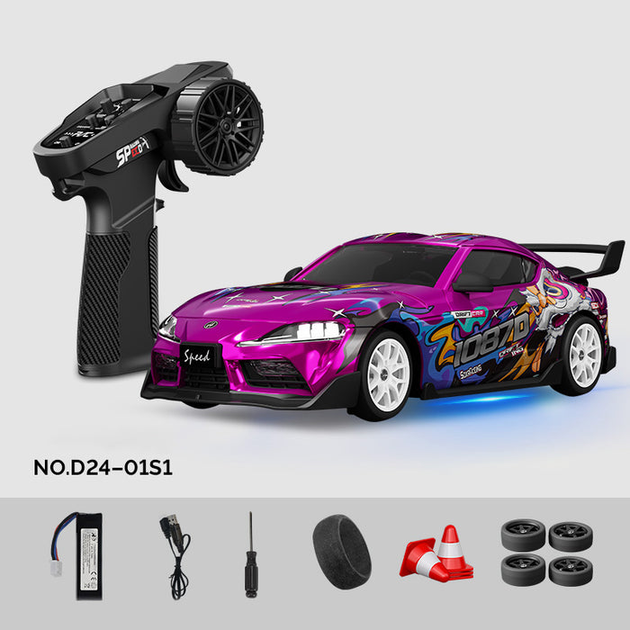 Hstar D24-01S 1:24 Toyota GR Supra-stijl RC driftauto met 4WD gyroscoopbesturing