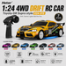 Hstar D24-01S 1:24 Toyota GR Supra style 4WD gyro drift RC car with 7 livery options