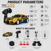 Hstar D24-01S 1:24 Toyota GR Supra style RC drift car product specifications and included accessories