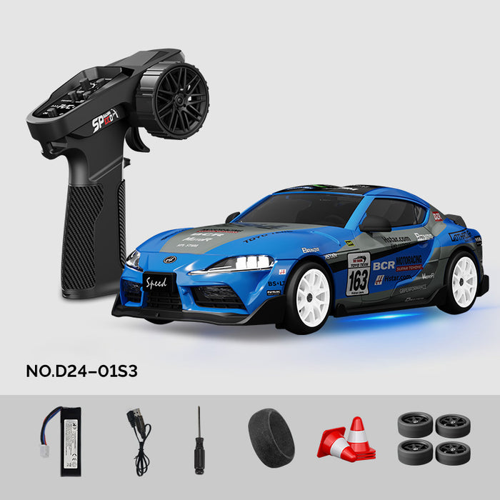 Hstar D24-01S 1:24 Toyota GR Supra-stijl RC driftauto met 4WD gyroscoopbesturing