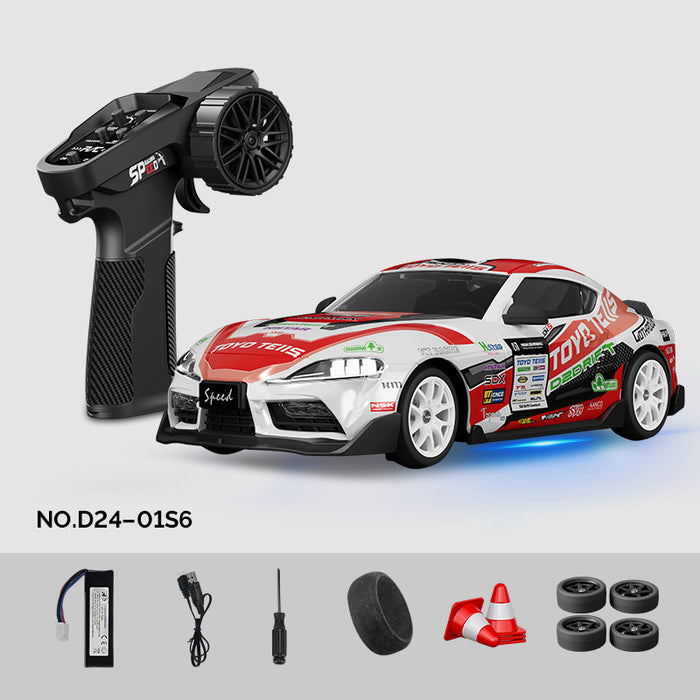 Hstar D24-01S 1:24 Toyota GR Supra-stijl RC driftauto met 4WD gyroscoopbesturing