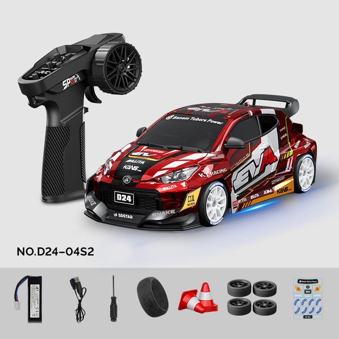 Hstar D24-04S 1:24 Toyota GR Yaris Style RC Drift Car with 4WD Gyro Control