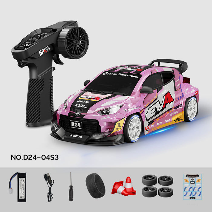Hstar D24-04S 1:24 Toyota GR Yaris Style RC Drift Car with 4WD Gyro Control