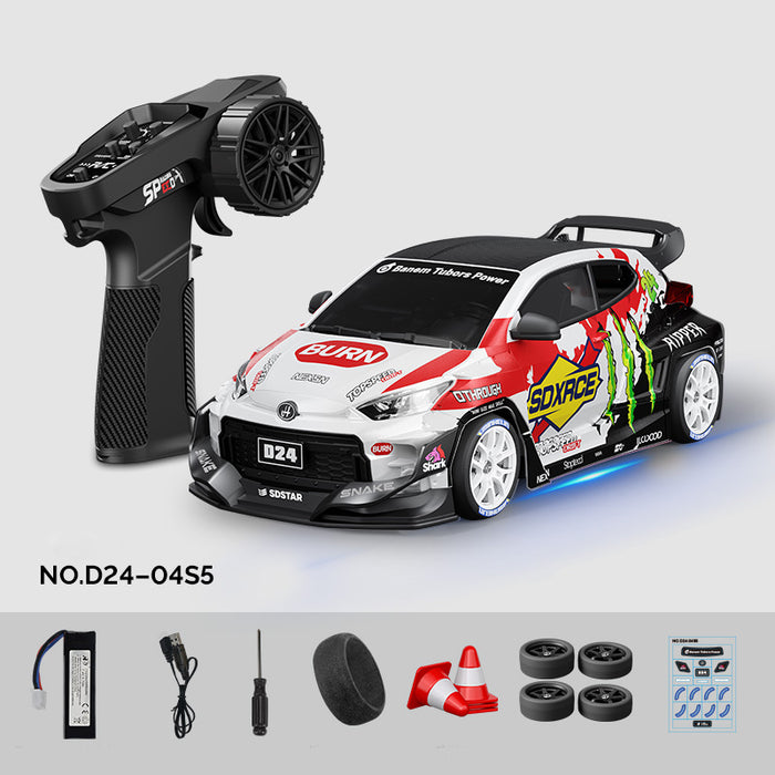 Hstar D24-04S 1:24 Toyota GR Yaris Style RC Drift Car with 4WD Gyro Control