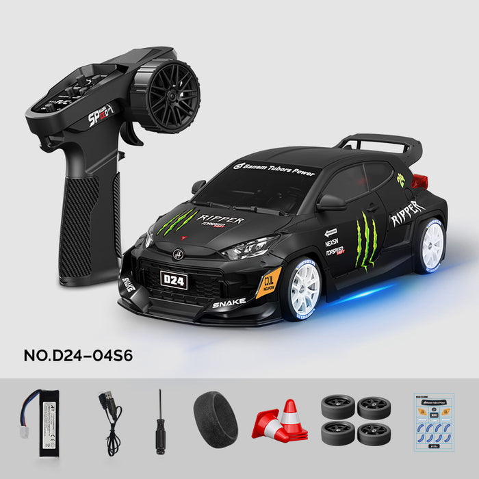 Hstar D24-04S 1:24 Toyota GR Yaris Style RC Drift Car with 4WD Gyro Control