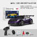 Hstar D43-01Q 911 Style 1/43 Alloy Drift RC Car with Box, Controller and Accessories