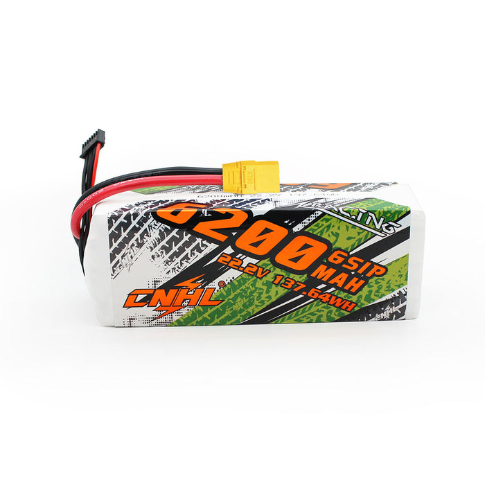 CNHL Racing Series 6200mAh 22.2V 6S 90C Lipo Battery with XT90 Plug