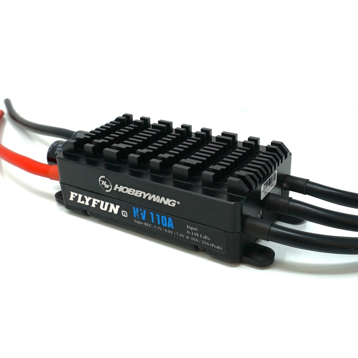 Hobbywing FlyFun 110A HV SBEC V5 brushless ESC with built-in BEC for RC aircraft