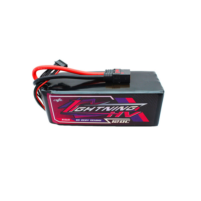 CNHL Lightning LiHV 8500mAh 22.8V 6S 120C HV Lipo Battery with QS8 Plug