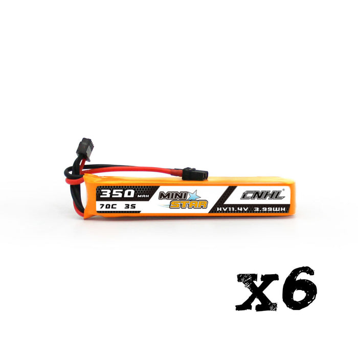 CNHL MiniStar HV 350mAh 11.4v 3s 70c Lipo Battery With XT30