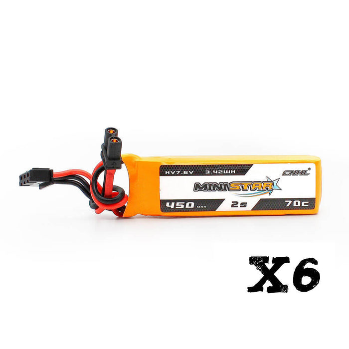 Akumulator LiPo CNHL LiHV MiniStar HV 450mAh 7.6V 2S 70C ze złączem XT30U