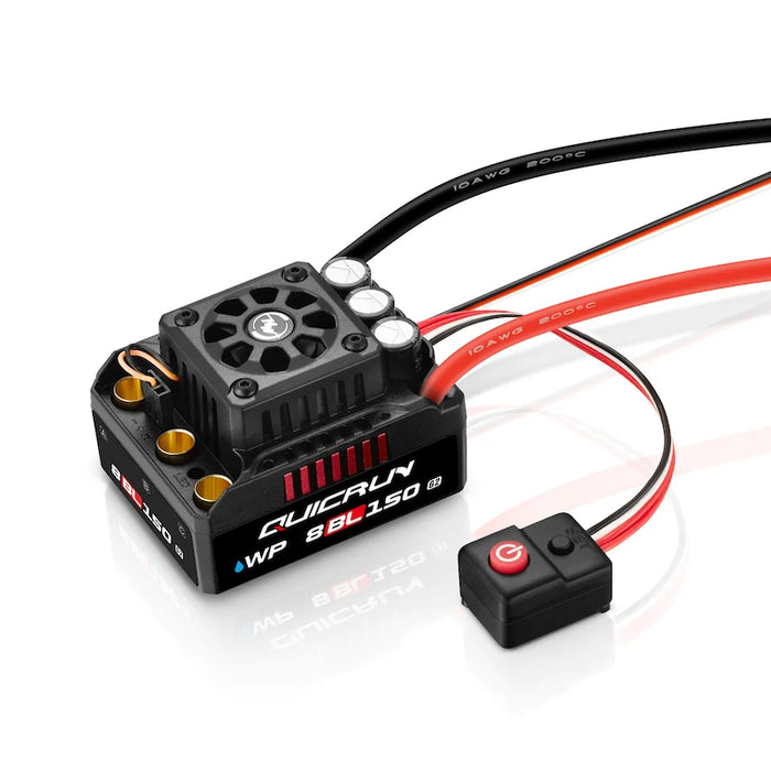 Hobbywing QUICRUN WP 8BL150 G2 150A waterproof brushless ESC for 1/8 RC trucks and monster trucks