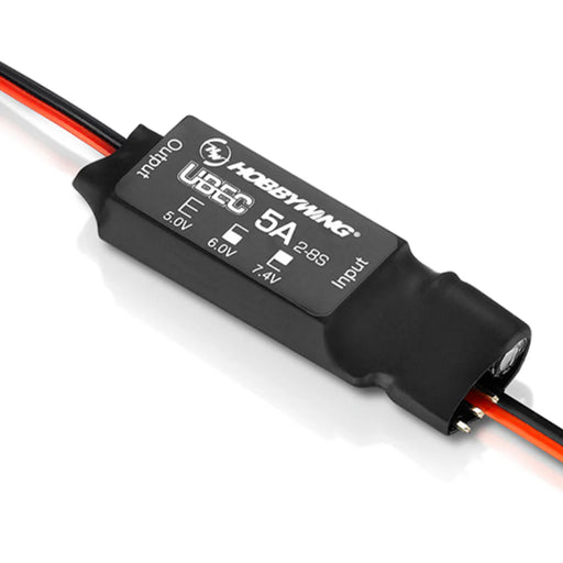 Hobbywing 5A UBEC V2 Air external switching BEC for 2-8S LiPo RC aircraft