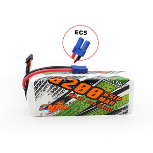 CNHL Racing Series 6200mAh 6S Lipo Battery with EC5 Plug