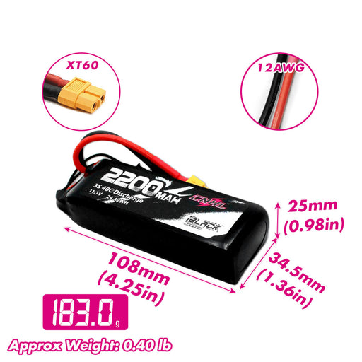 3s 2200 high c lipo Shorty Pack Battery 2200mAh 11.1V 50C Battery with XT60 Plug for RC Techs precision manufacturing standards PUOO 11.1V 2200mAh 35C 3S