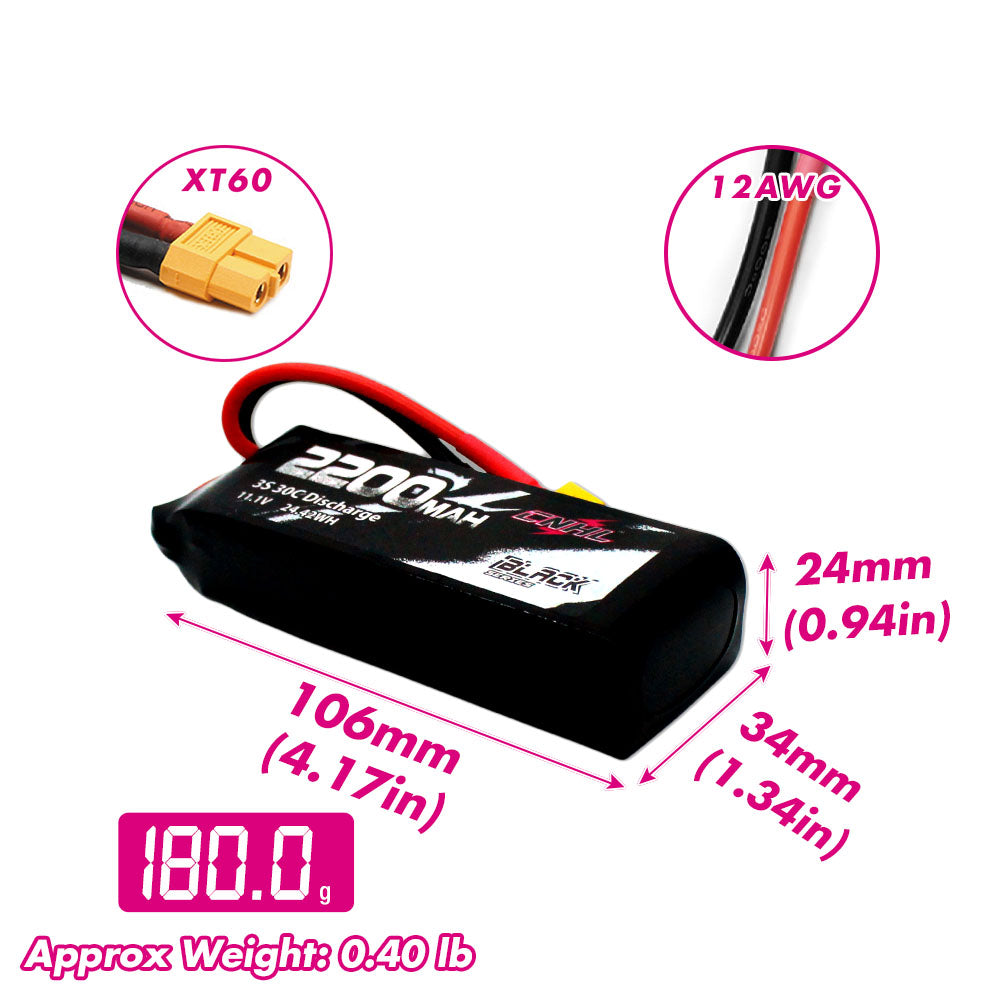 zippy 3s lipo 2200 mah 30 c with xt 60 Flightmax 2200mAh 3S1P 30C The battery uses a next 2 Packs CNHL 2200mAh 3S