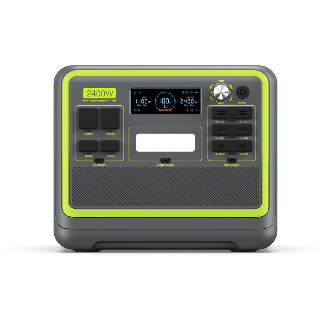 2400W Portable Power Station Home Backup Travel Outdoor Camping
