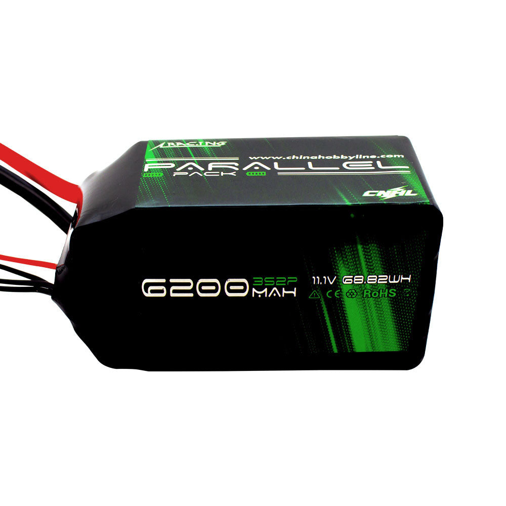 CNHL Parallel Series 6200mAh 11.1V 3S Shorty Lipo Battery Soft Pack