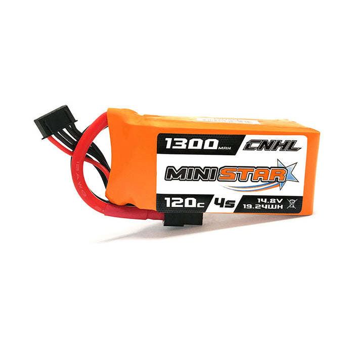 [Combo] 4 Packs CNHL 1300mAh 14.8v 4s 120c Lipo Battery   with xt60 plug - UK Warehouse