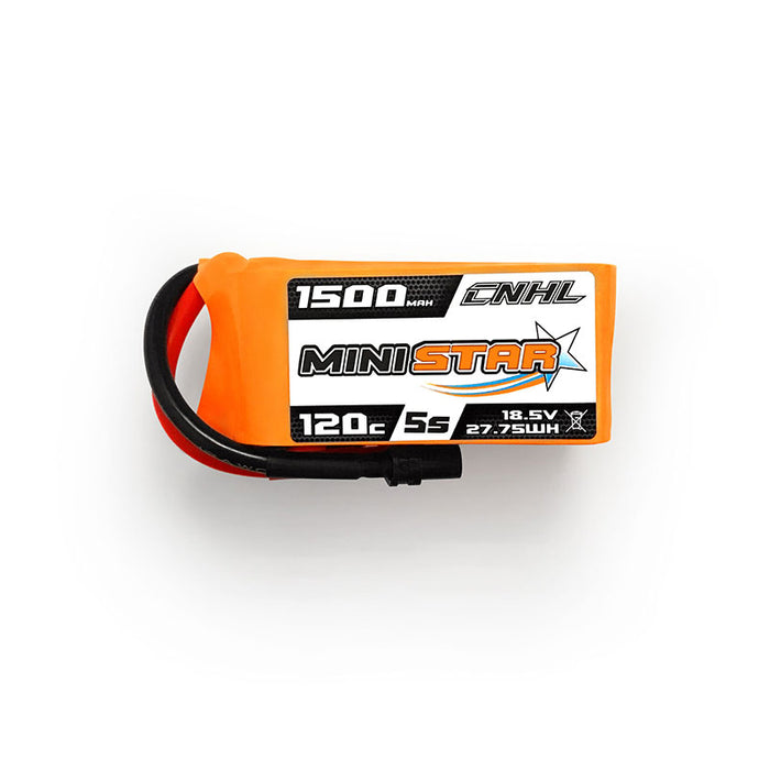 Batería Lipo CNHL MiniStar 1500mAh 18.5V 5S 120C con enchufe XT60 
