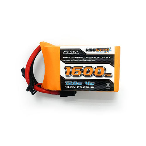 CNHL Ministar 1600mAh 14,8V 4S 120C Lipo Battery avec plug