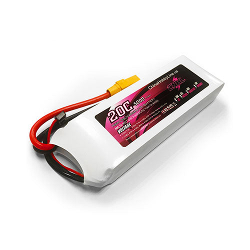 CNHL 5000mAh 11.1V 3S 20C Lipo Battery with XT90 Plug