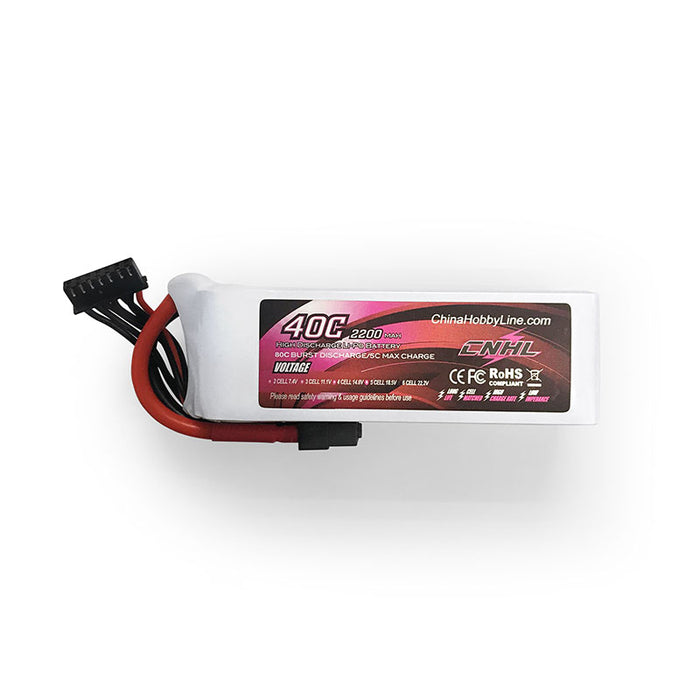 CNHL 2200mAh 22.2V 6S 40C Lipo Battery with XT60 Plug