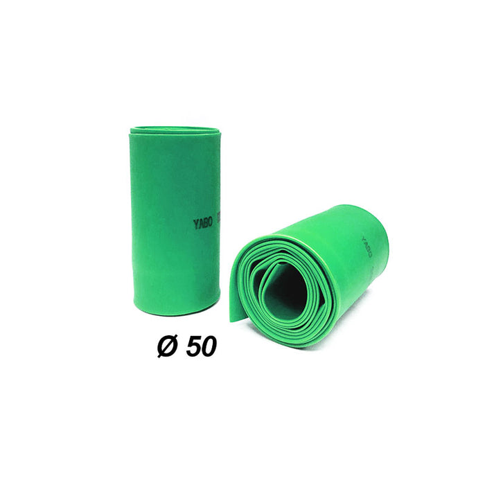 Tubo Termorretráctil Ø50mm para Batería Lipo (1m por bolsa) - Verde