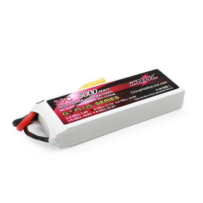 Batería Lipo CNHL 5000mAh 11.1V 3S 30C con enchufe XT90 