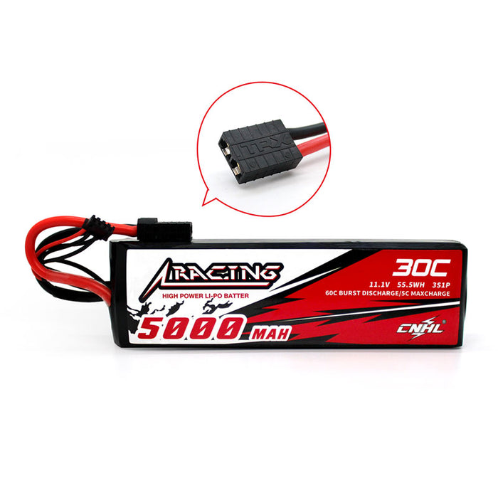 CNHL Racing Series 5000MAH 11.1V 3S 30C Batteria Lipo con TRX Plug