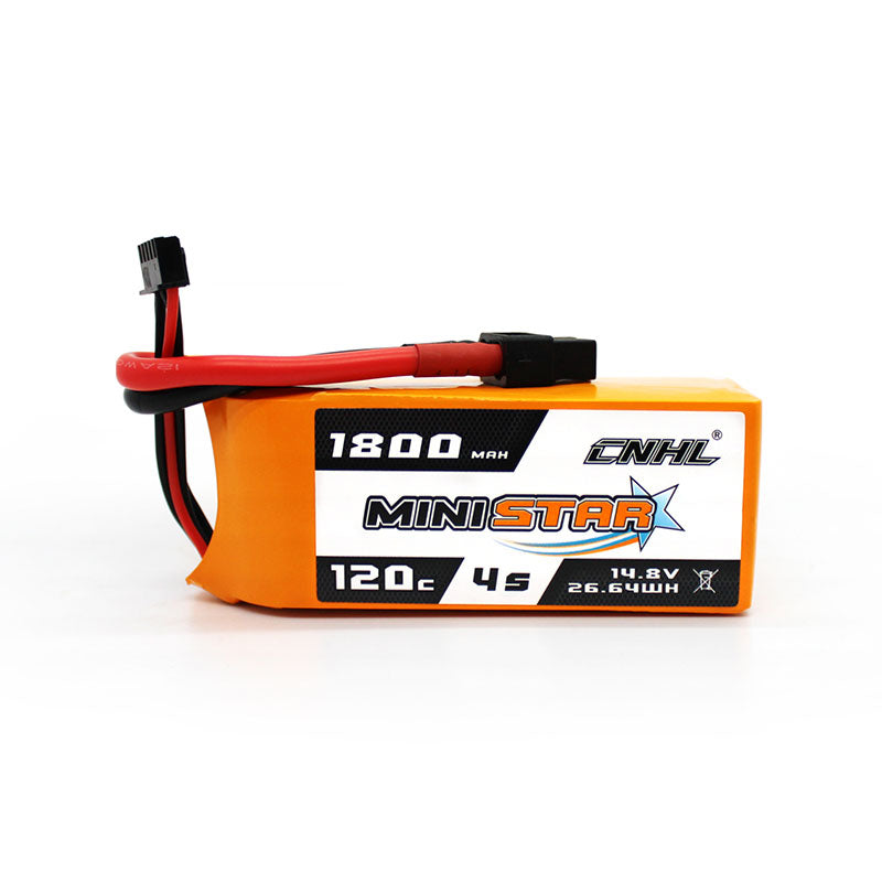 CNHL 1800mAh 14.8V 4S Lipo Battery 120C XT60 Plug