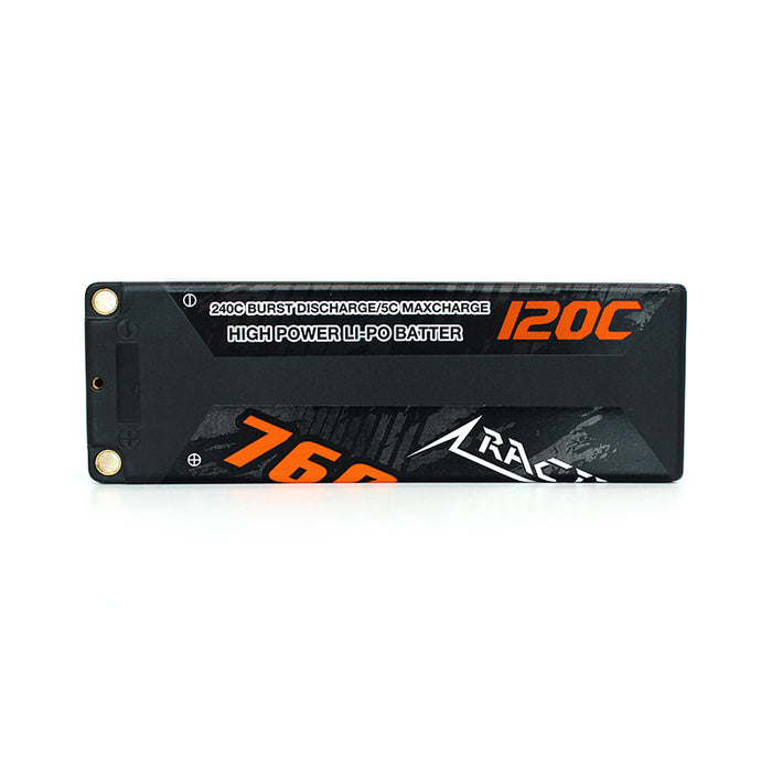 [Combo] 2 Packs CNHL Racing Series 7600mAh 7.4V 2S 120C Batterie Lipo Hard Batter avec T / Dean Plug - UK Warehouse