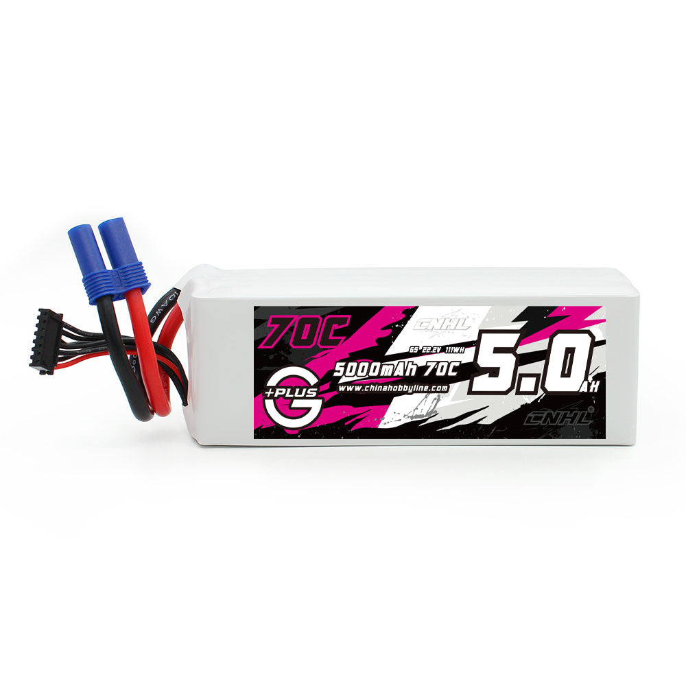 CNHL 5000mAh 22.2V 6S Lipo Battery EC5 Plug