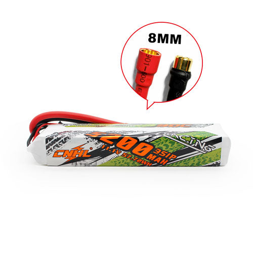 Batería Lipo CNHL Racing Series 5200mAh 11.1V 3S 90C con conector Bullet de 8.0 mm 