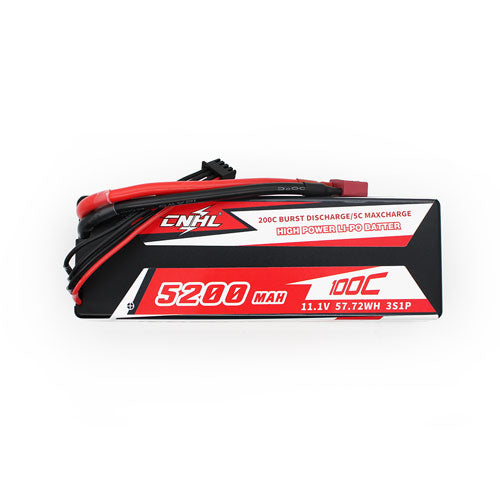 CNHL Racing Series 5200mAh 11.1V 3S 100C Hard Case Lipo Battery with T/Dean Plug