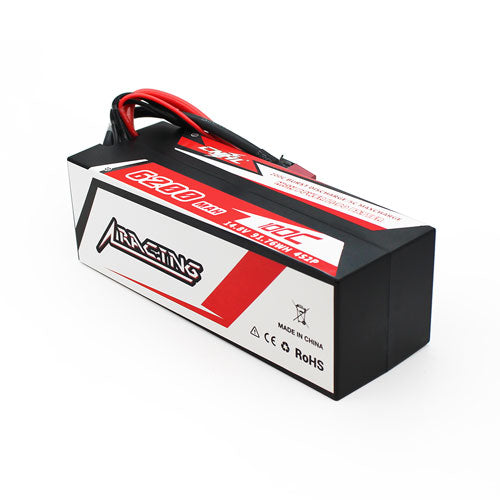 CNHL Racing Series 6200mAh 14.8V 4S 100C Hard Case Lipo Battery with T/Dean Plug