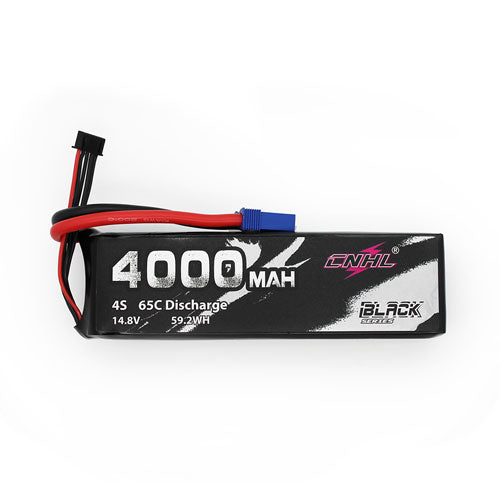 CNHL Black Series 4000mAh 14.8V 4S Lipo Battery 65C with EC5 Plug