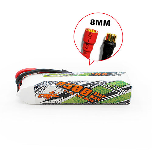 CNHL Series 9500mAh 11.1V 3S Lipo Battery 8.0mm Bullet Plug
