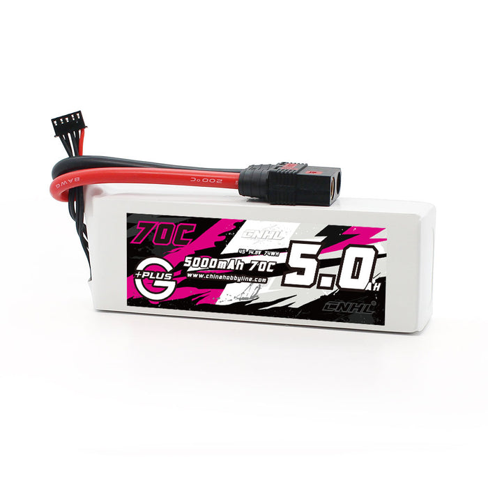 CNHL G+Plus 5000mAh 14.8V 4S 70C Lipo Battery with QS8 Plug