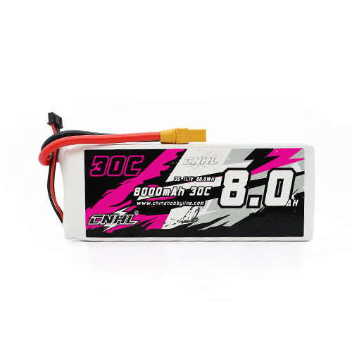 8000mAh 11.1V 3S Lipo Battery XT90 Plug