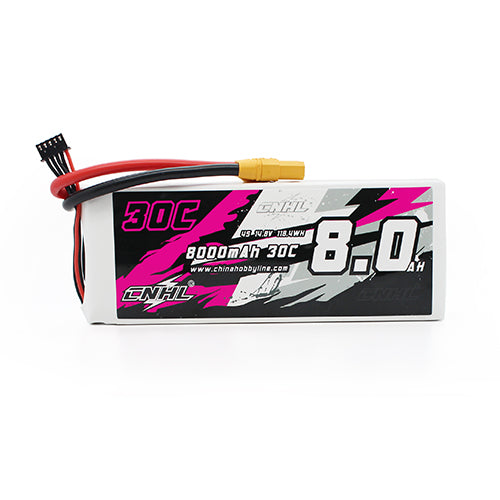 8000mAh 14.8V 4S Lipo Battery XT90 Plug