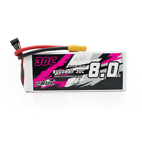 CNHL 8000mAH 14.8V 4S 30C Lipo Batterie avec plug