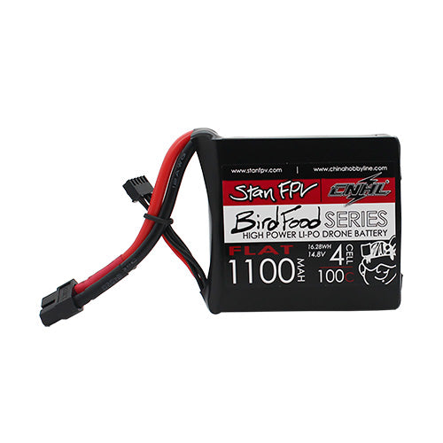 CNHL Stan Black Series 1100MAH 14.8V 4S 100C Lipo Battery con spina XT60