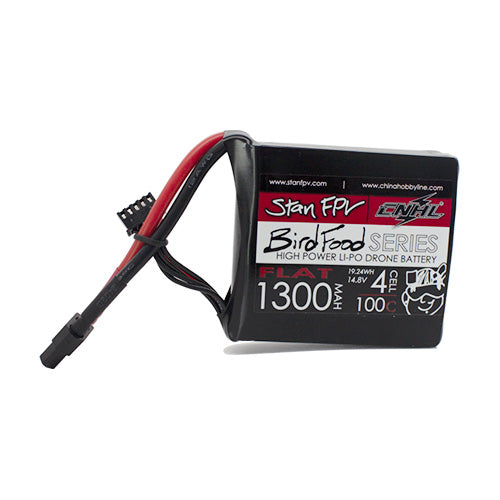 CNHL Stan Black Series 1300mAh 14.8V 4S 100C Lipo Battery with XT60 Plug