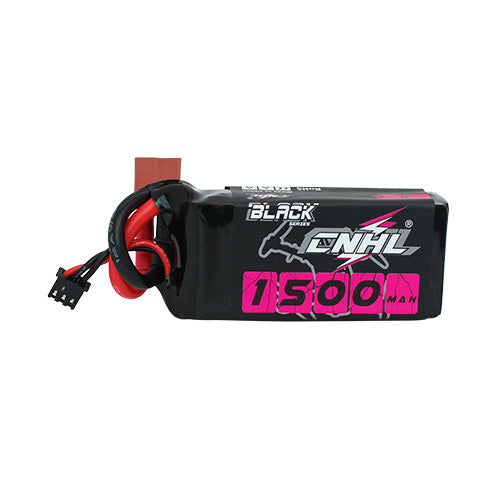 [Combo] 2 Packs CNHL Black Series 1500mAh 7.4V 2S 100C Lipo Battery with T/Dean Plug