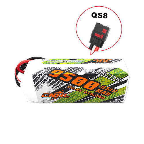 CNHL Speedrun 9500mAh 22.2V 6S 90C Lipo Battery with QS8 Plug