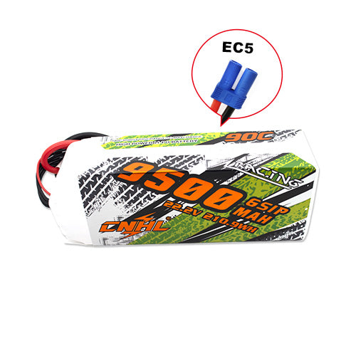 CNHL Series 9500mAh 22.2V 6S Lipo Battery EC5 Plug