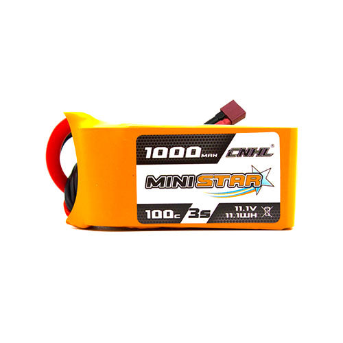 Batería Lipo CNHL MiniStar 1000mAh 11.1V 3S 100C con enchufe T/Dean 