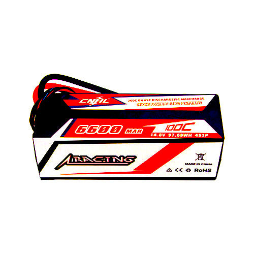 CNHL Series 6600mAh 14.8V 4S 100C Hard Case Lipo Battery T Dean Plug